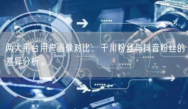 两大平台用户画像对比：千川粉丝与抖音粉丝的差异分析。