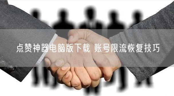 点赞神器电脑版下载 账号限流恢复技巧