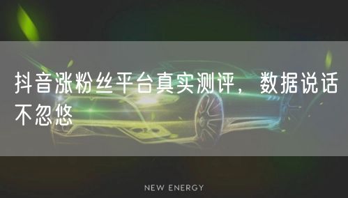 抖音涨粉丝平台真实测评，数据说话不忽悠
