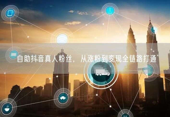 自助抖音真人粉丝，从涨粉到变现全链路打通
