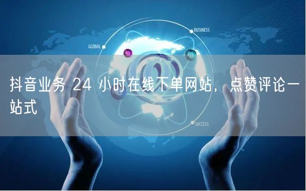 抖音业务 24 小时在线下单网站，点赞评论一站式
