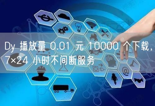 Dy 播放量 0.01 元 10000 个下载，7×24 小时不间断服务