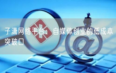 子潇网络平台：自媒体创业的低成本突破口