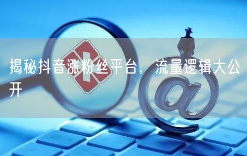 揭秘抖音涨粉丝平台，流量逻辑大公开