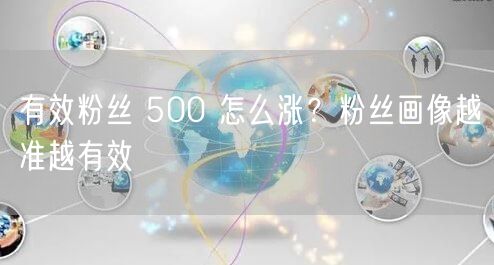 有效粉丝 500 怎么涨？粉丝画像越准越有效
