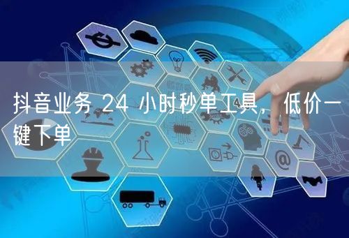 抖音业务 24 小时秒单工具，低价一键下单