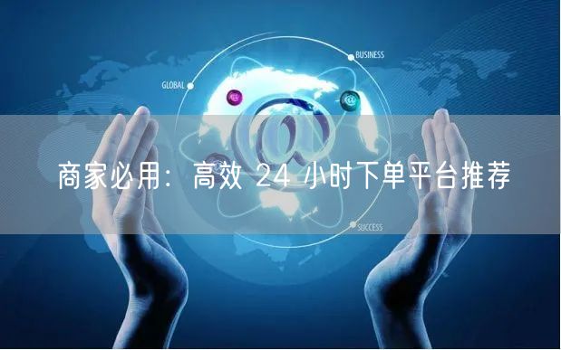商家必用：高效 24 小时下单平台推荐