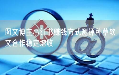 图文博主小红书赚钱方式测评种草软文合作稳定增收