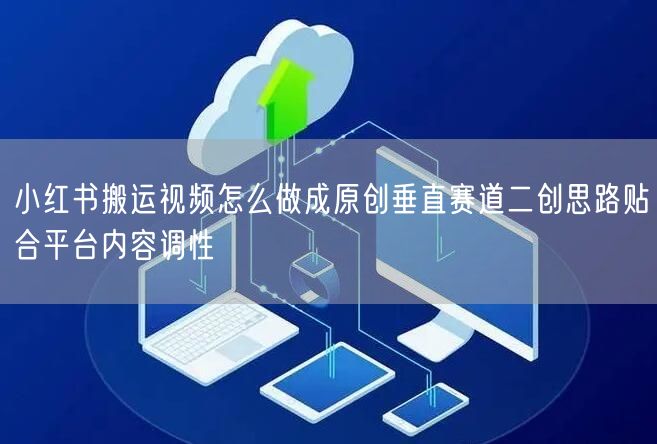 小红书搬运视频怎么做成原创垂直赛道二创思路贴合平台内容调性