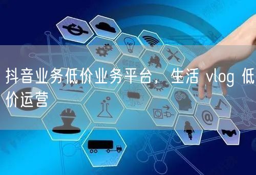 抖音业务低价业务平台，生活 vlog 低价运营