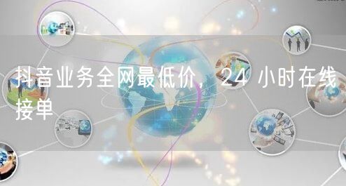 抖音业务全网最低价，24 小时在线接单