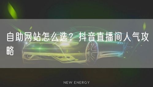 自助网站怎么选？抖音直播间人气攻略