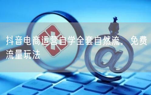 抖音电商运营自学全套自然流，免费流量玩法