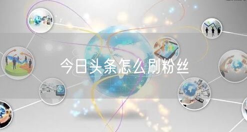 今日头条怎么刷粉丝