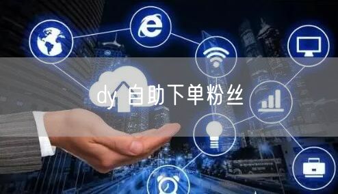 dy 自助下单粉丝