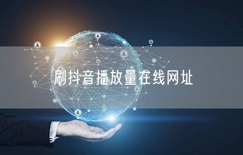 刷抖音播放量在线网址